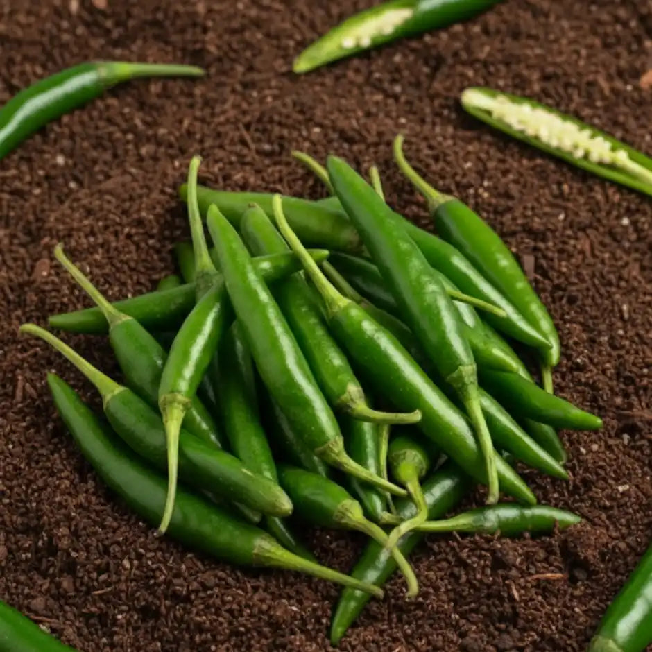 Organic Green Chilli – Farm Fresh &amp; Chemical Free